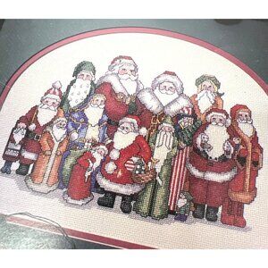 Santa Reunion Cross Stitch Pattern Leaflet By Heartprint Inc. Leisure Arts 2061